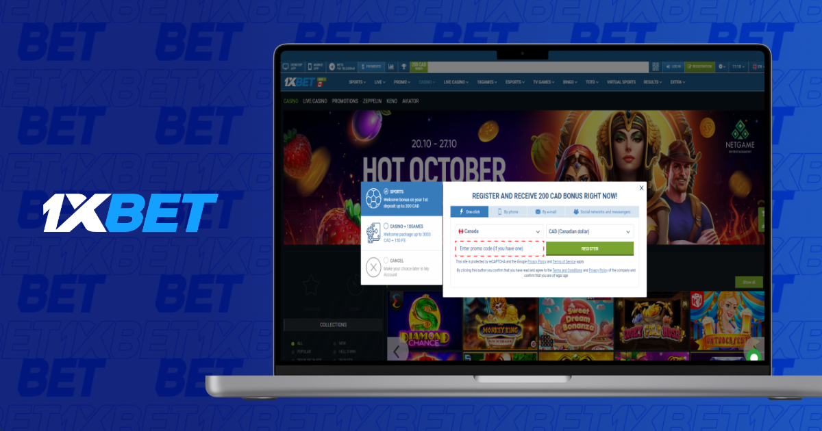 Enter the 1xBet Promo Code